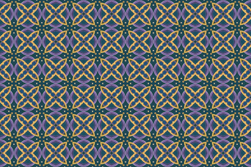 Seamless Graphic Geometric Interior Endless Background Wallpaper Tile Textile Digital Texture Fabric Cloth Fashion Template Design Decoration Luxury Art Symmetric Perspective Visual Shape Pattern.