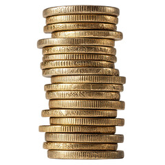 Stack of gold coins isolated png gold coins stack png wealth coins png treasure coins png financial prosperity png isolated gold stack png transparent background image