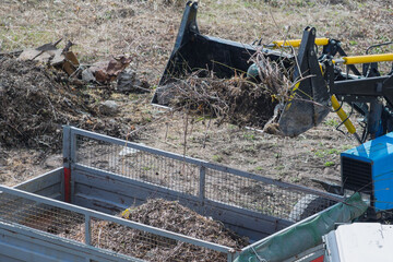 The moment of unloading construction debris into the van highlights the importance of heavy...