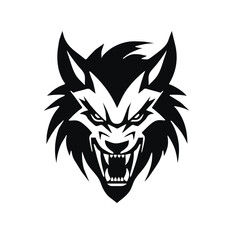 Fierce Wolf Head Logo