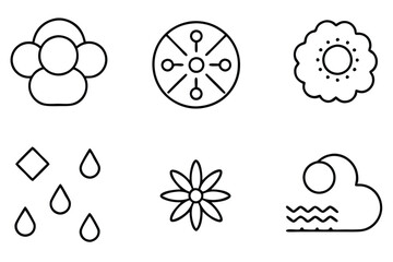 Ozone Line Art Illustration Artistic Design Representing Air Quality Issues