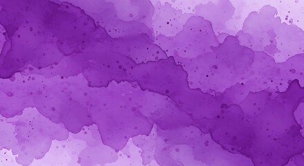 Obraz premium Fluid Purple Hues: An Abstract Watercolor Study AI Generated