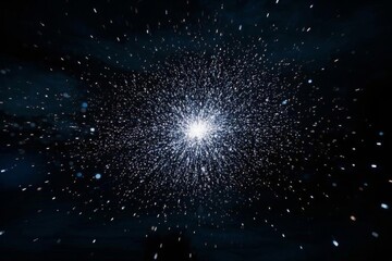 a close up of a star in the dark sky with a lot of stars