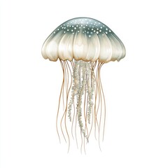 Detailed illustration of a jellyfish