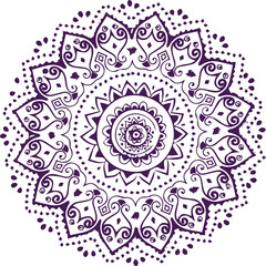 Beautiful flower art and mandala vector design
