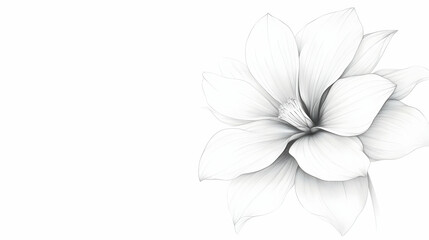 Obraz premium floral pencil drawing illustration