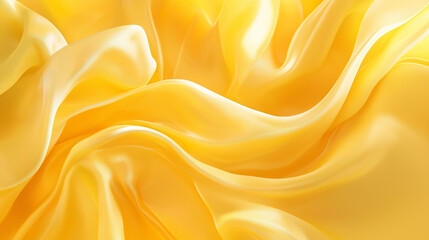 Obraz premium background Abstract vibrant flowing fabric folds yellow colour