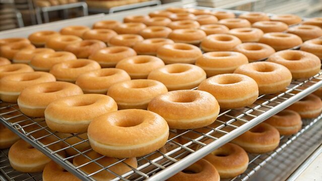 Donut detail, highlighting the sweet food and fresh theme.
