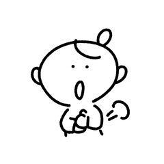 手を打つ女性のアイコン・なるほど・納得