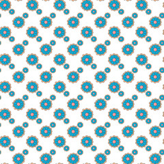 Magical Spring Garden Seamless Vector Pattern Design