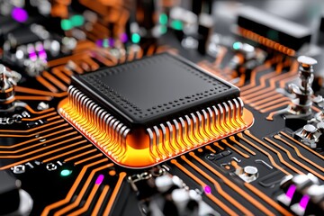 Digital connectivity is symbolized by floating QR codes in a creative and tech-oriented background