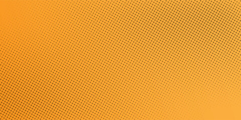 Orange comic pop-art halftone background vector