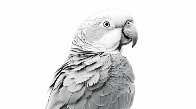 parrot bird drawing illustration