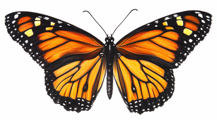 Fototapeta premium butterfly sketches drawing illustration