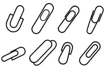 Paper Clip Line Art Drawing for Minimalist Office Decor Print  