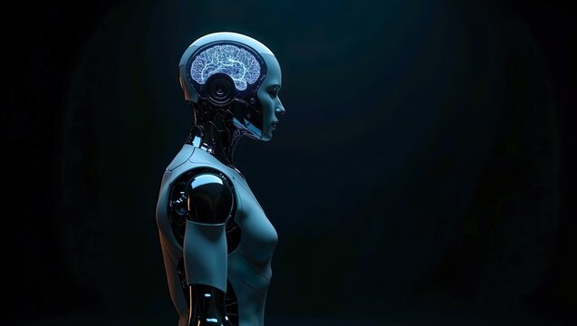 IA agent on dark background