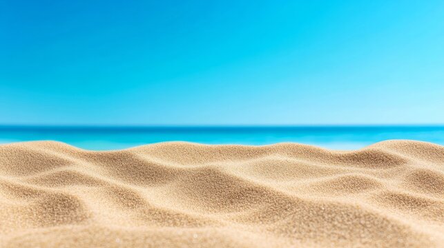 Warm sand to sky blue gradient beach inspired background soft natural flow for travel or summer themes 