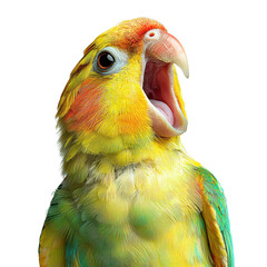 expressive parrot mimic png joyful tropical parrot png smart talking bird png colorful pet parrot png alert mimicry pose png parrot action png transparent background image