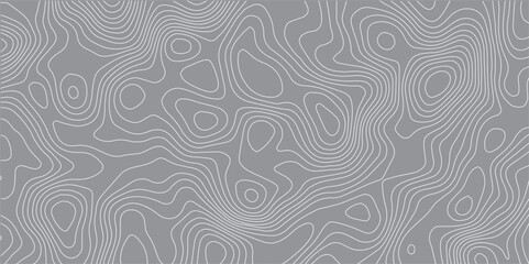 Abstract Black and White Topographic Map with Artistic Linework and Circular Details for Use in Modern Minimalist Design, Technical Illustrations, and Pattern Backgrounds