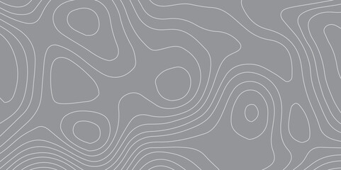 Abstract Black and White Topographic Map with Artistic Linework and Circular Details for Use in Modern Minimalist Design, Technical Illustrations, and Pattern Backgrounds