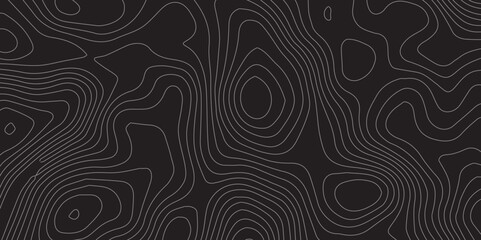 Abstract Black Background with Elegant Topographic Wavy Line Pattern, Perfect for Luxury Branding, Minimalist Design Concepts, and Contemporary Mapping Visuals

