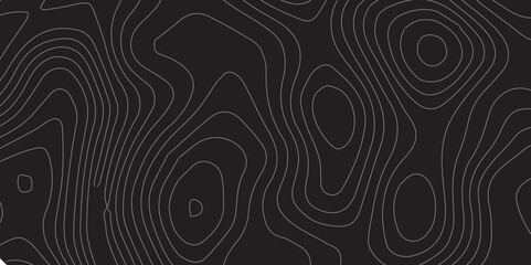 Abstract Luxury Topographic Line Map Design with Wavy Contour Patterns on a Black Background, Ideal for Sophisticated Branding, Modern Web Design, and Elegant Vector Art