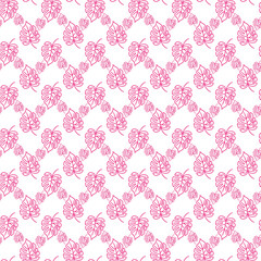 Minimalist Branches Seamless Vector Pattern Design