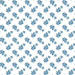 Minimalist Branches Seamless Vector Pattern Design