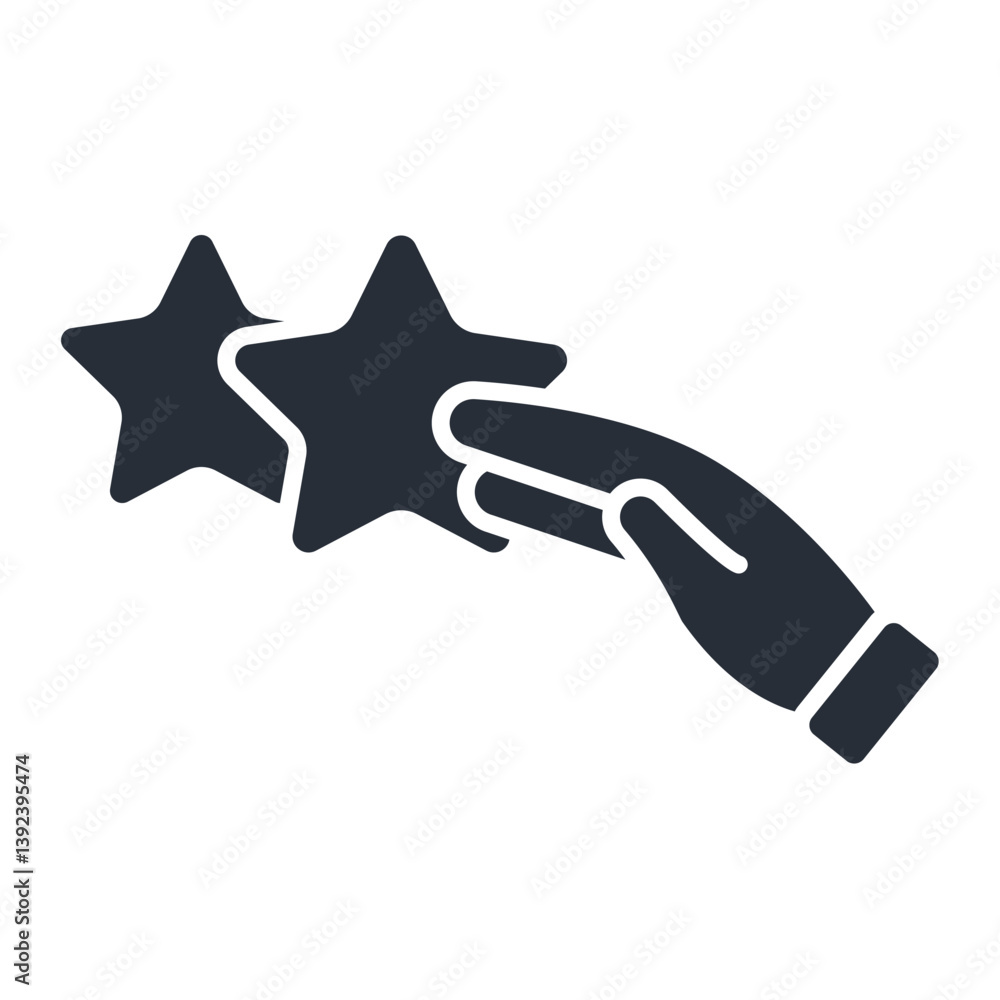 Poster rating icon. vector.editable stroke.linear style sign for use web design,logo.symbol illustration.