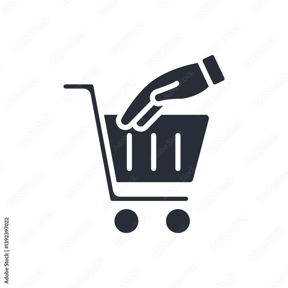 Poster checkout icon. vector.editable stroke.linear style sign for use web design,logo.symbol illustration.