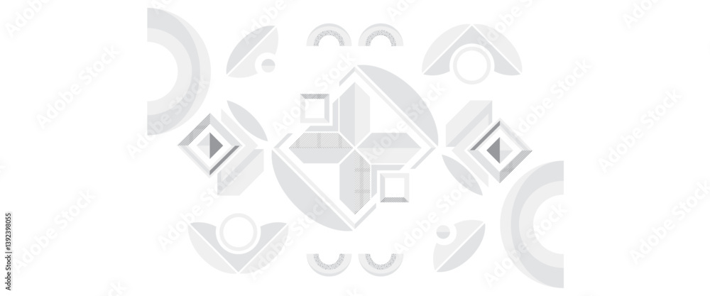 Wall mural vector abstract style graphic geometric background with abstract element shapes