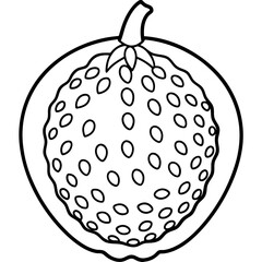 Minimalist Safou Illustration in Vector