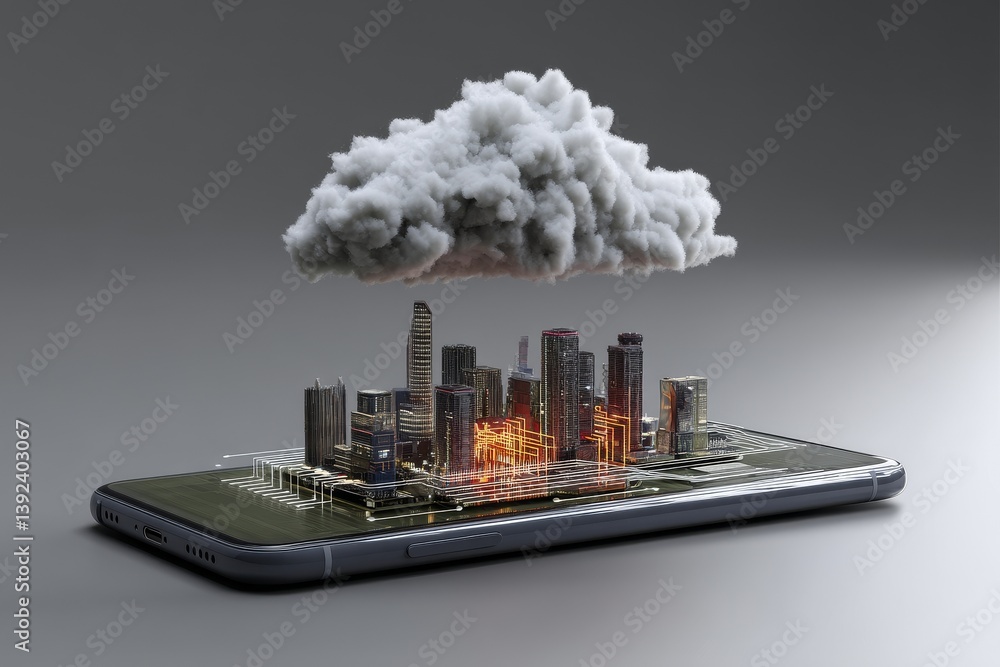 Aufkleber cloud computing facilitates the transfer of large amounts of data over the internet, representing a 