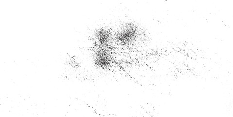 Background with little noisy black particles flying debris with dust isolated
