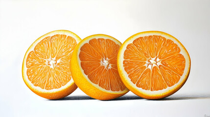 drawing oranges illustration