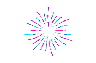 Obraz premium png fireworks new year celebration holiday happy christmas party carnival festival celebrate isolated vector background design birthday fire red illustration white beautiful fun abstract anniversary 