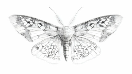 moth drawing illustration