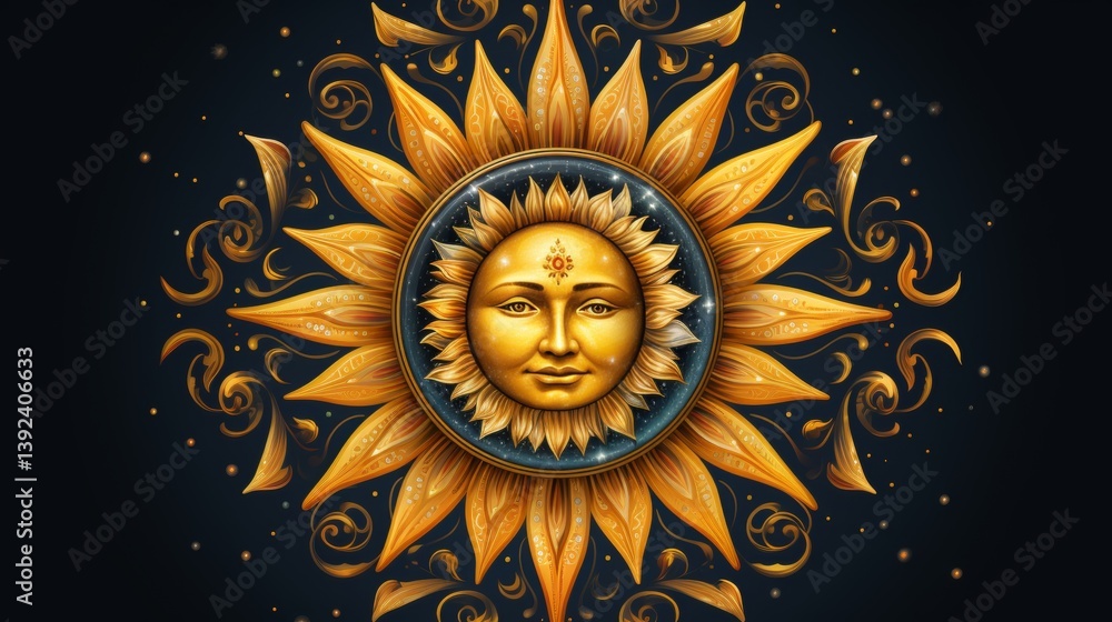 Poster creative sun backgrounds for projects and graphics with minimalist design and high quality