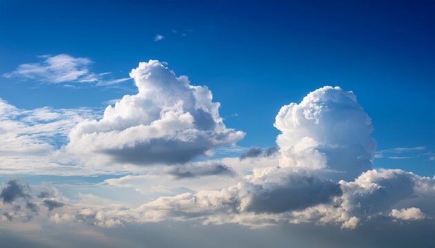 beautiful blue sky with cloudy in mornig light