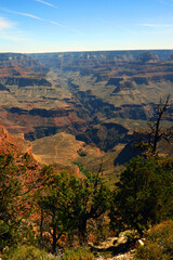 Hazy Sky Day At The Grand Canyon Arizona