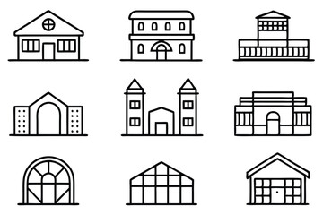 Penthouse Line Art Illustration Unique Drawing for Architectural Inspiration  