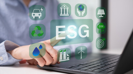 Environmental Social Government business earth responsibility economy green eco investment energy conservation concept