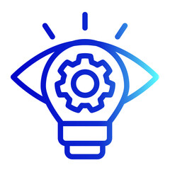 Vision Icon Line Gradient Style for Startup Business Pack Icon Themes