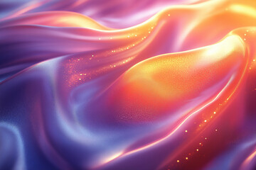 Obraz premium Holographic pastel rainbow background with iridescent texture and soft focus