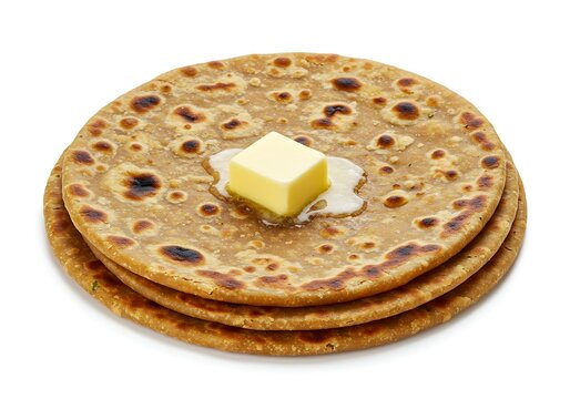 Indian Aloo Paratha with Butter Cube