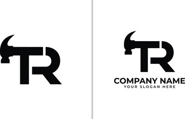 letter, hammer, letter hammer logo, hammer with letter vector file