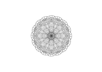 Mandala for your art work. Mandala for paint easy and relax. Mandala pattern ,background ,tattoo,coloring book , Line design, meditation, calmpage,flower,coloring book line art vector.