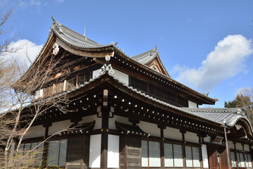 青蓮院飛地　冬の青龍殿(京都市山科区)