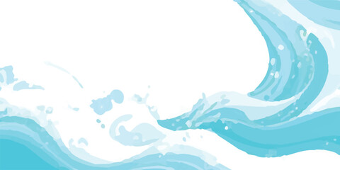  Hand-Painted Watercolor Texture in Blue and Green, Capturing the Subtle Flow of Ocean Waves for Serene and Elegant Graphic Design, Stationery, and Visual Concepts”