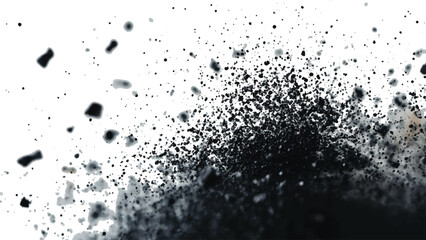 Scratches and dirt texture on white background, Abstract grunge black and white distressed texture background